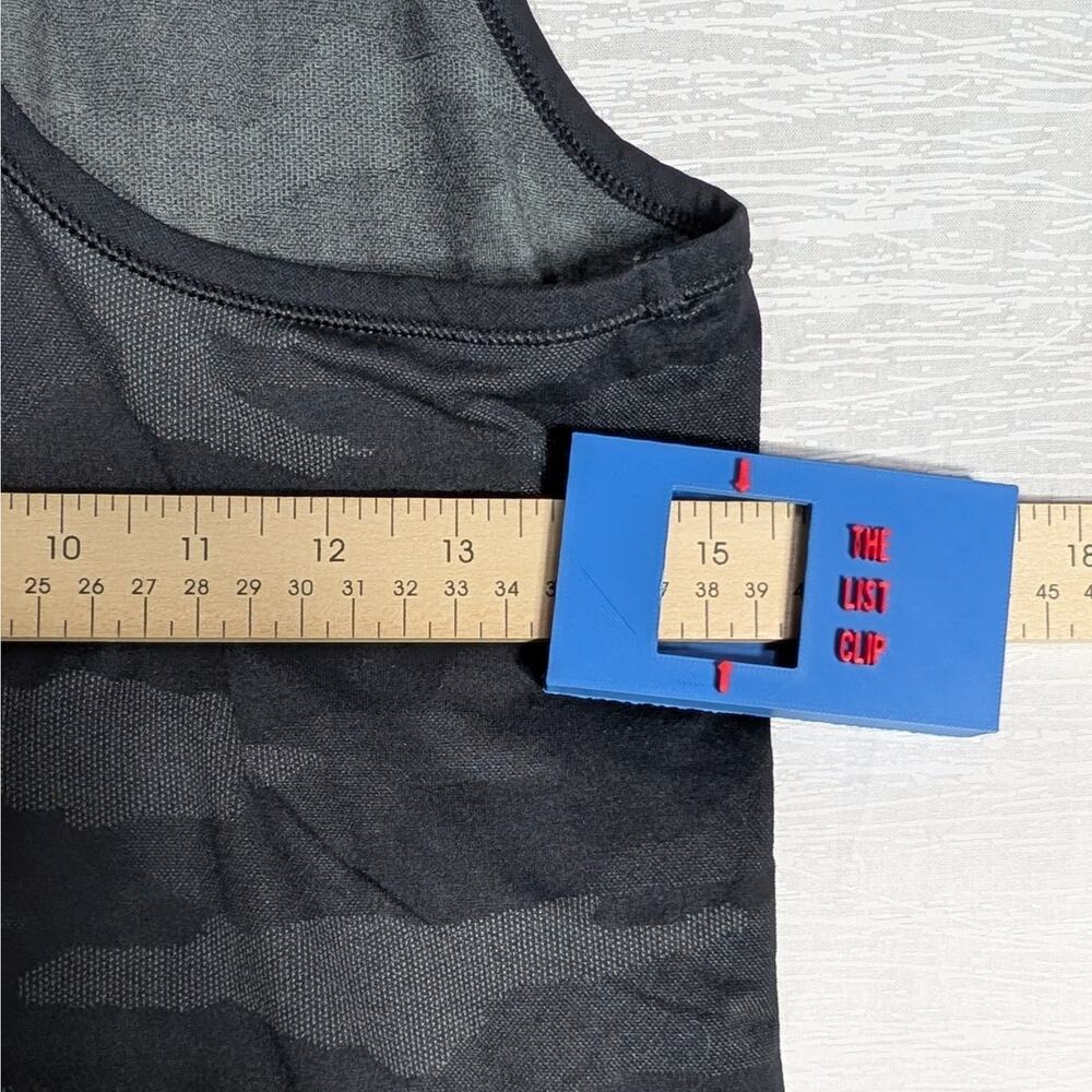 Athleta Womens Tank Top Womens Medium Black Camouflage Performance Tank Top - Picture 6 of 6